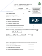 Octavo Examen Supletorio de Matemáticas