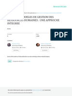 Outils Et Modeles de Gestion Des Ressources Humain