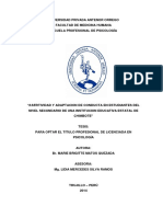 Re Psicologia Asertividad Adaptacion - Conducta Adolescencia Tesis