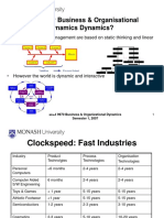 Why Study Business & Organisational Dynamics Dynamics?