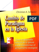 Christian A Schwarz Cambio de Paradigma en La Iglesia X Eltropical