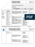 Caracterización Del Proceso de Admisión y Matrícula