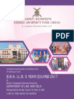 BBA LLB 5 Years Brochure