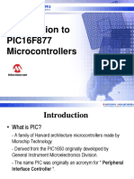 Introduction To PIC16F877 Microcontrollers