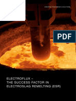 Electroflux - The Success Factor in Electroslag Remelting (Esr)