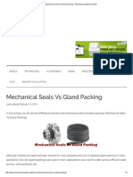 Mechanical Seals Vs Gland Packing - Mechanical Engineering Site