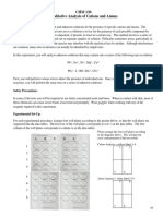 Lab 8 CHM130LL Identification of Cations and Anions