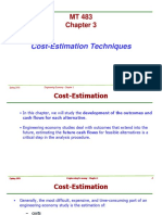 MT483 Chap3 Cost-Estimation Techniques