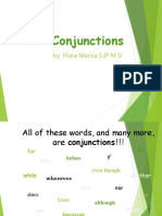 Conjunctions: By: Hizra Marisa S.IP M.Si