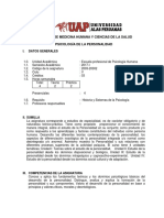 Ok 16 Sem - Silabo Psicología de La Personalidad