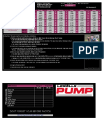 CoachWoot Les Mills Pump Workout Tracking Sheet Schedule Worksheet