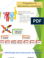 Programas de Intervención Comunitaria EXPO