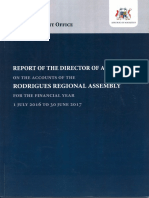 Audit Report On Rodrigues Regional Assembly For The Period 1st July 2016 To June 2017