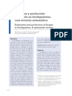 Sustratos y Producción de Biogas en Biodigestores