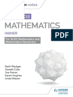 WJEC GCSE Maths Higher Mastering Mathematics Revision Guide