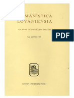 Humanistica Lovaniensia Vol. 38, 1989 PDF