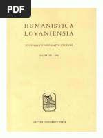 Humanistica Lovaniensia Vol. 39, 1990 PDF