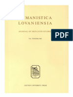 Humanistica Lovaniensia Vol. 34B, 1985 PDF