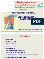 Tema 3 - Mezcla de Gases - Gases Reales