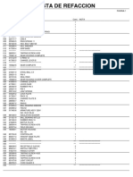 Lista de Refaccion: Modelo Hp2070F