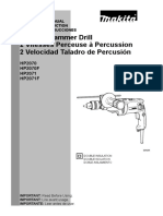 2-Speed Hammer Drill 2 Vitesses Perceuse À Percussion 2 Velocidad Taladro de Percusión