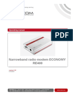 Narrowband Radio Modem ECONOMY RE400: Operating Manual