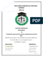 Law of Contracts FD (2nd Sem)