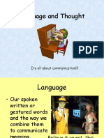 Language and Thought: Its All About Communication!!!