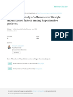 A Descriptive Study of Adherence To Lifestyle Modification Factors Among Hypertensive Patients