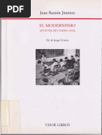 El Modernismo Apuntes de Un Curso 1953 (Juan Ramón Jiménez)