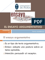 El Ensayo Argumentativo