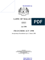 Act 590 Franchise Act 1998