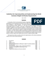 WSC Guidelines For Implementing The SOLAS Container Weight Verification Requirement PDF