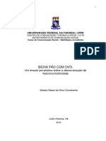 Ulisses Natan - Bicha Pao Com Ovo Um Ensaio Jornalistico Sobre A Desconstrucao Da Heteronormatividade