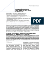 Analyse Spatiale de Lerosion en Nappe Et PDF