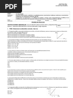 2da - Evaluacion Fisica 2do Medio - MRUR, Caida Libre y Lanzamiento Vertical - 2016 Fila A