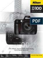 Nikon D100 - Brochure