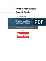 Java Web Framework Sweet Spots