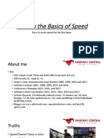 Back To The Basics of Speed