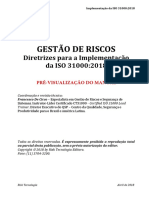 Pré-Visualize o Manual para Implementação Da ISO 31000:2018