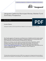 Vanguard California Municipal Money Market Fund Summary Prospectus