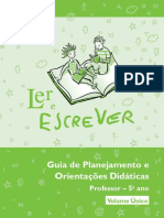 LER E ESCREVER 5 - Ano - Professor