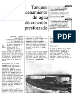 4 Tanques de Almacenamiento de Agua de Concreto Presforzado