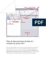 Access 2013 Entorno-Tipos Datos