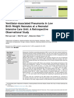 Ventilator-Associated Pneumonia in Low Birth Weight Neonates at A Neonatal Intensive Care Unit A Retrospective Obser