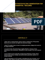 Design of Solar Photovoltaic Generation For Residential Building