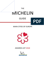 Michelin Main Cities of Europe Guide 2018