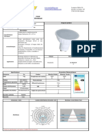 Fiche Téchnique: LED GU10 6w 120º