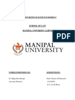 School of Law Manipal University Jaipur: "Administartion of Justice in Bombay"