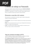 1contrato de Trabajo en Venezuela